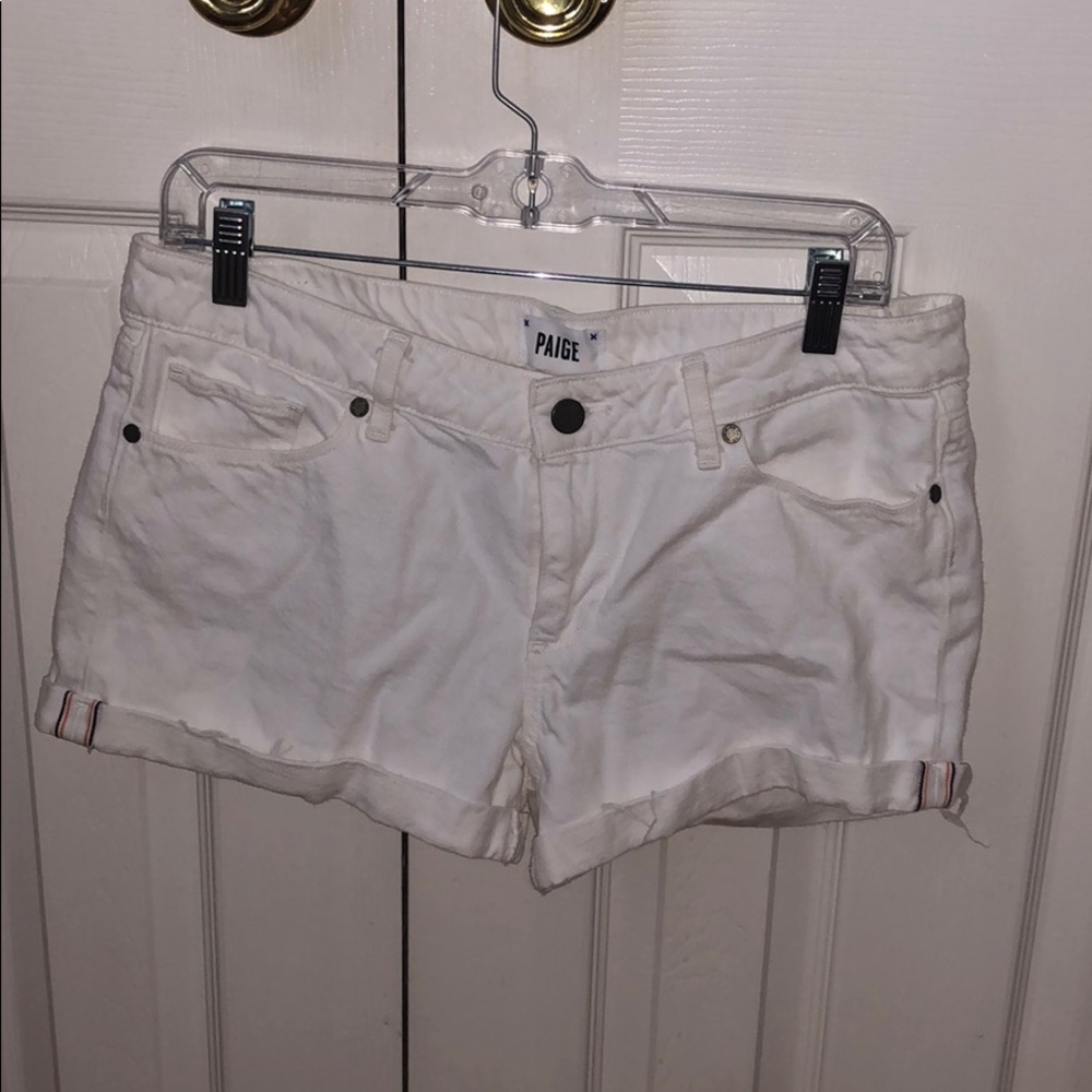 Paige White Denim Shorts